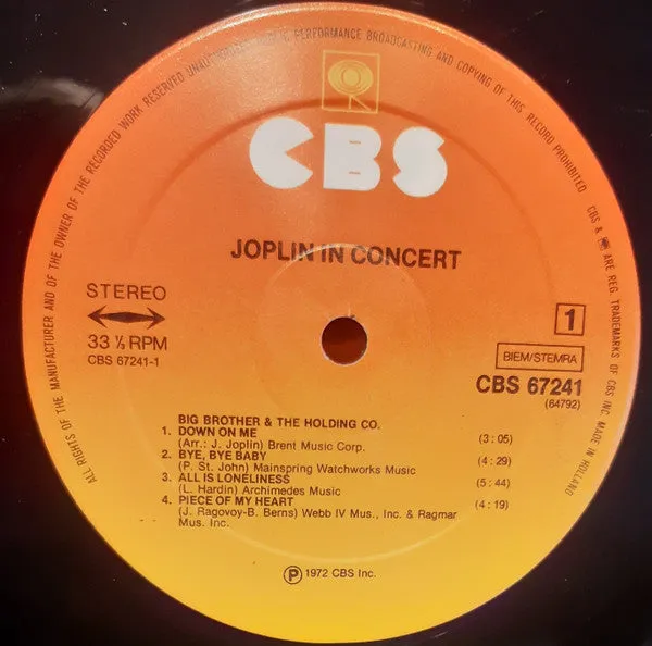 Joplin In Concert