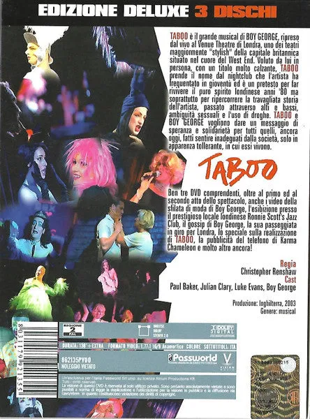 Taboo - Il Musical 3dvd