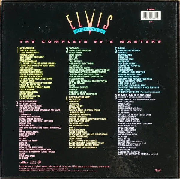 The King Of Rock 'N' Roll The Complete 50's Masters